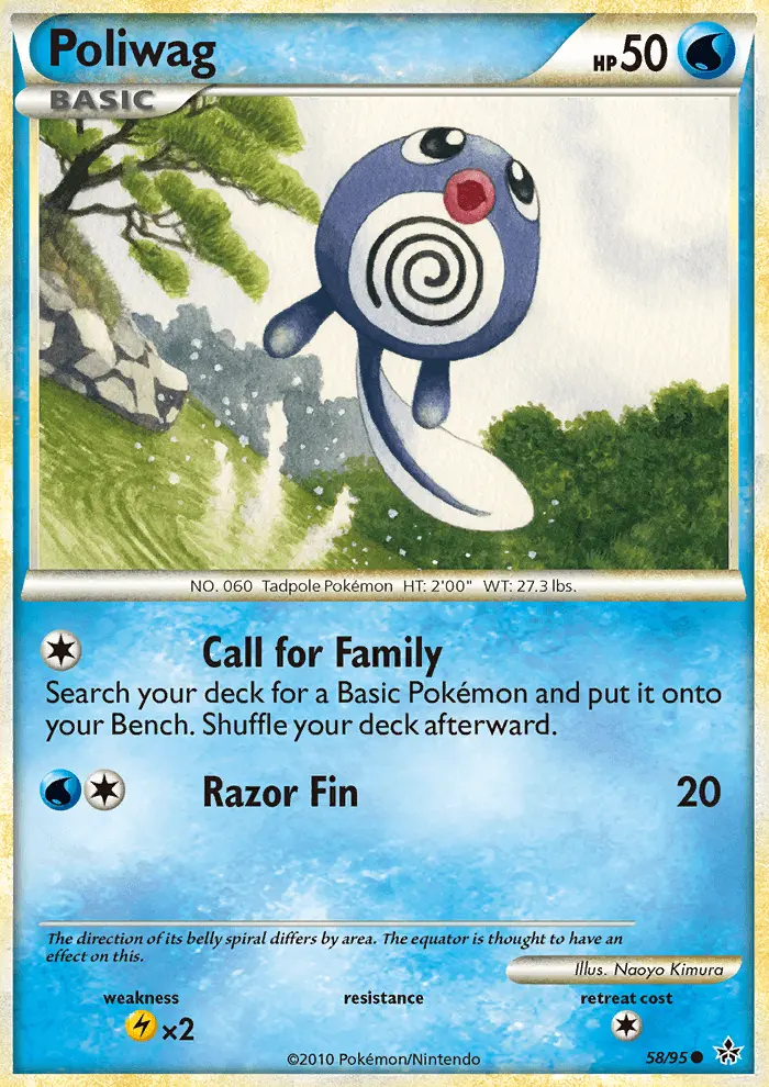 Poliwag, Pokémon card