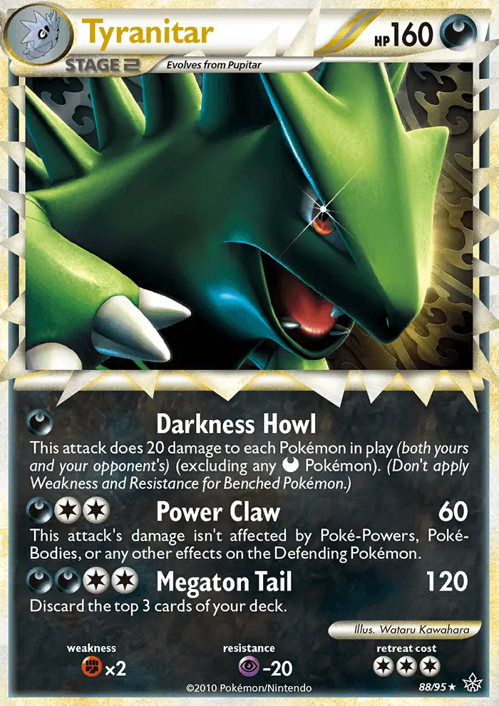 Tyranitar, Pokémon card