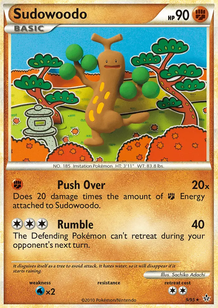 Sudowoodo, Pokémon card