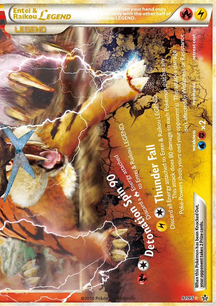 Entei & Raikou LEGEND, Pokémon card