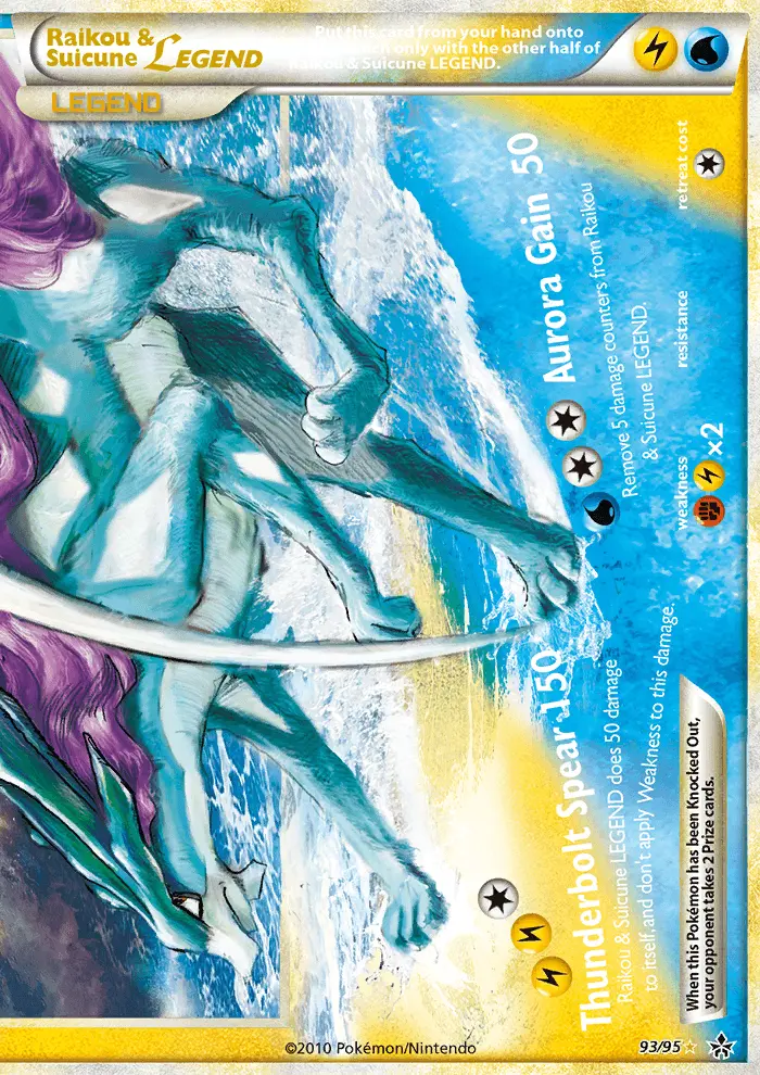 Raikou & Suicune LEGEND, Pokémon card