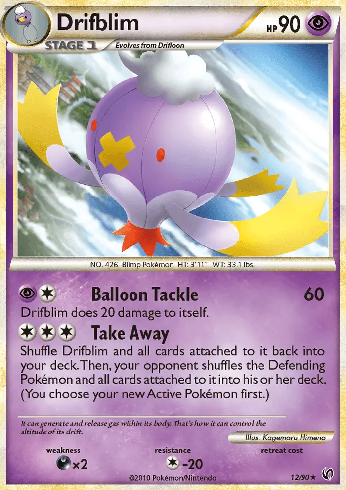 Drifblim, Pokémon card