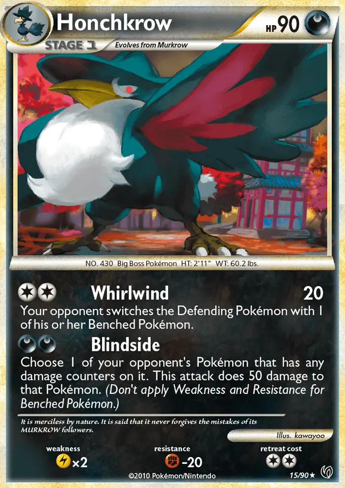 Honchkrow, Pokémon card