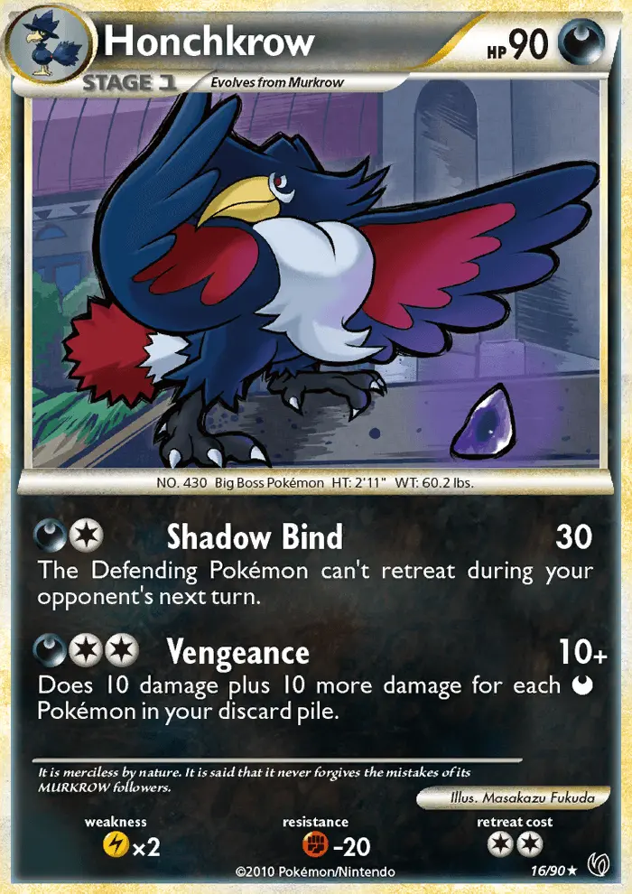 Honchkrow, Pokémon card
