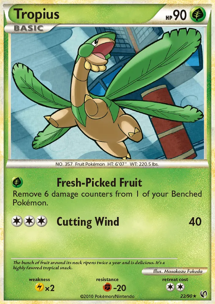 Tropius, Pokémon card
