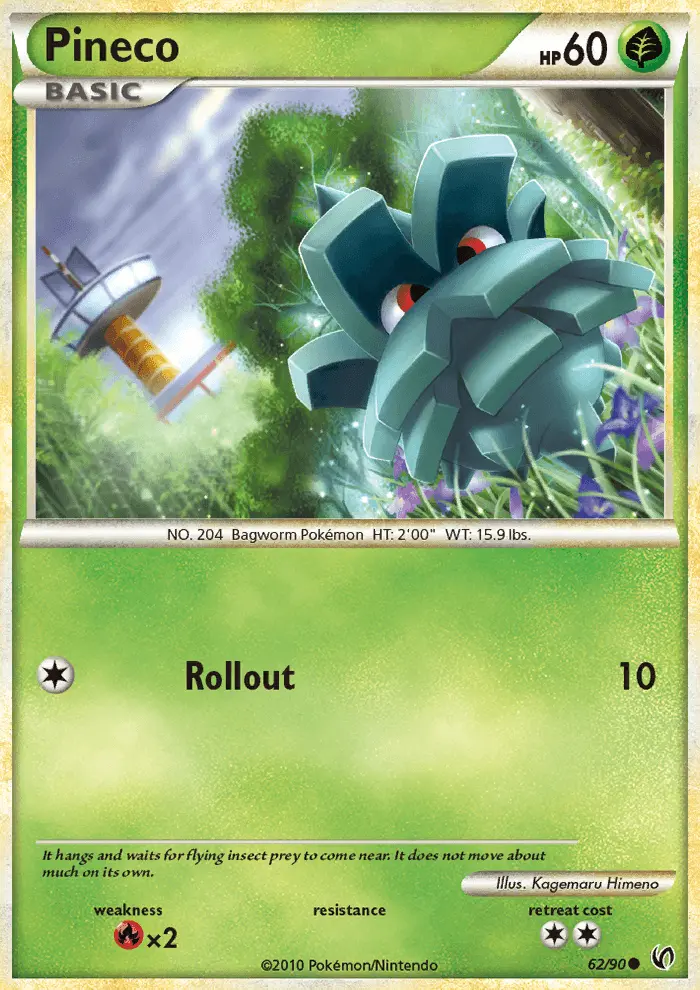 Pineco, Pokémon card