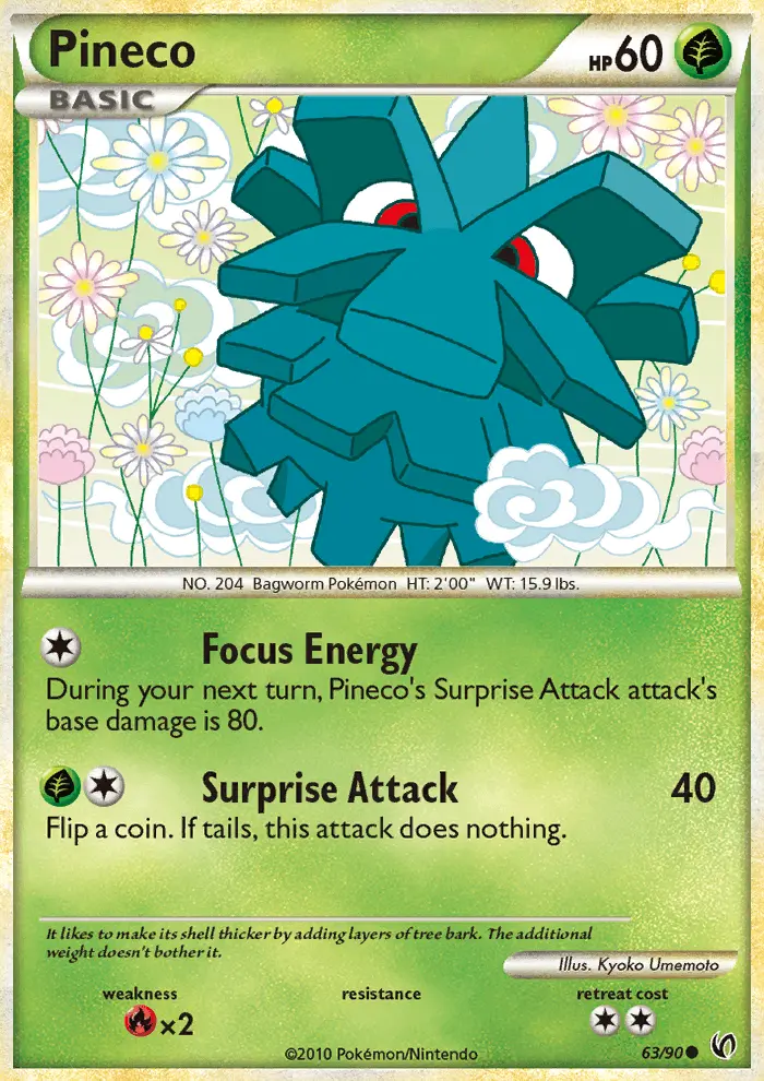 Pineco, Pokémon card