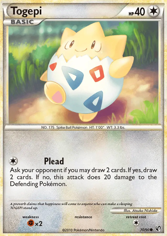 Togepi, Pokémon card