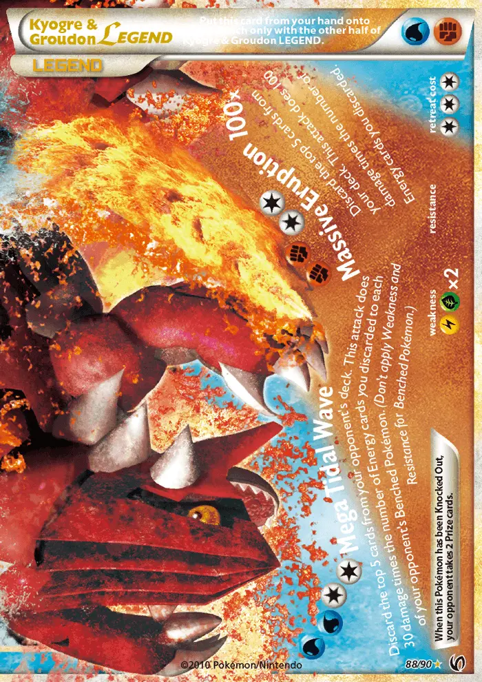 Kyogre & Groudon LEGEND, Pokémon card