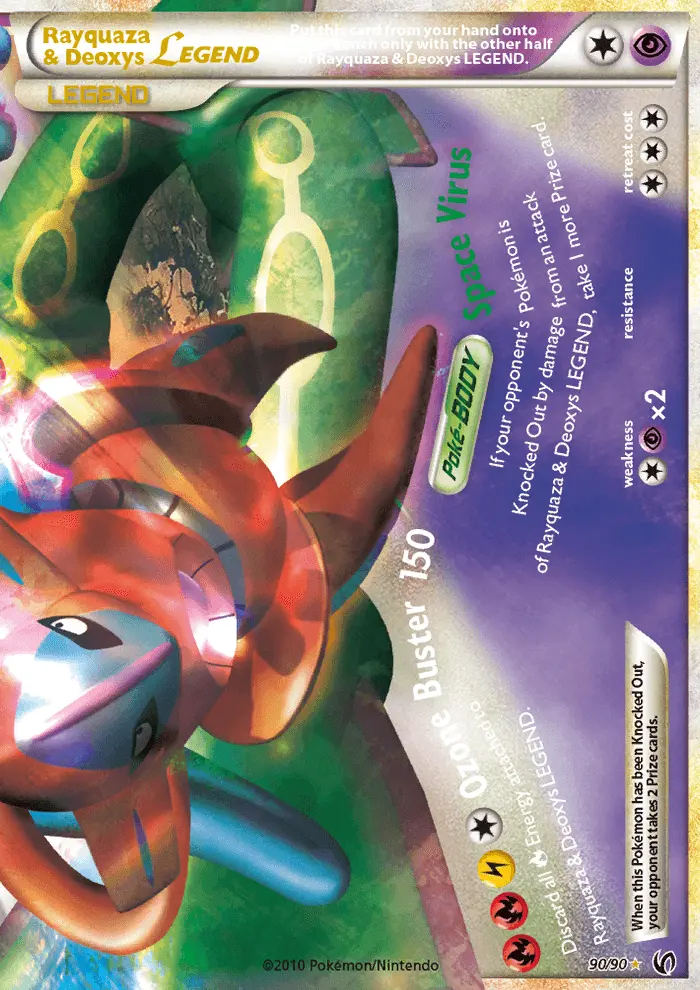 Rayquaza & Deoxys LEGEND, Pokémon card