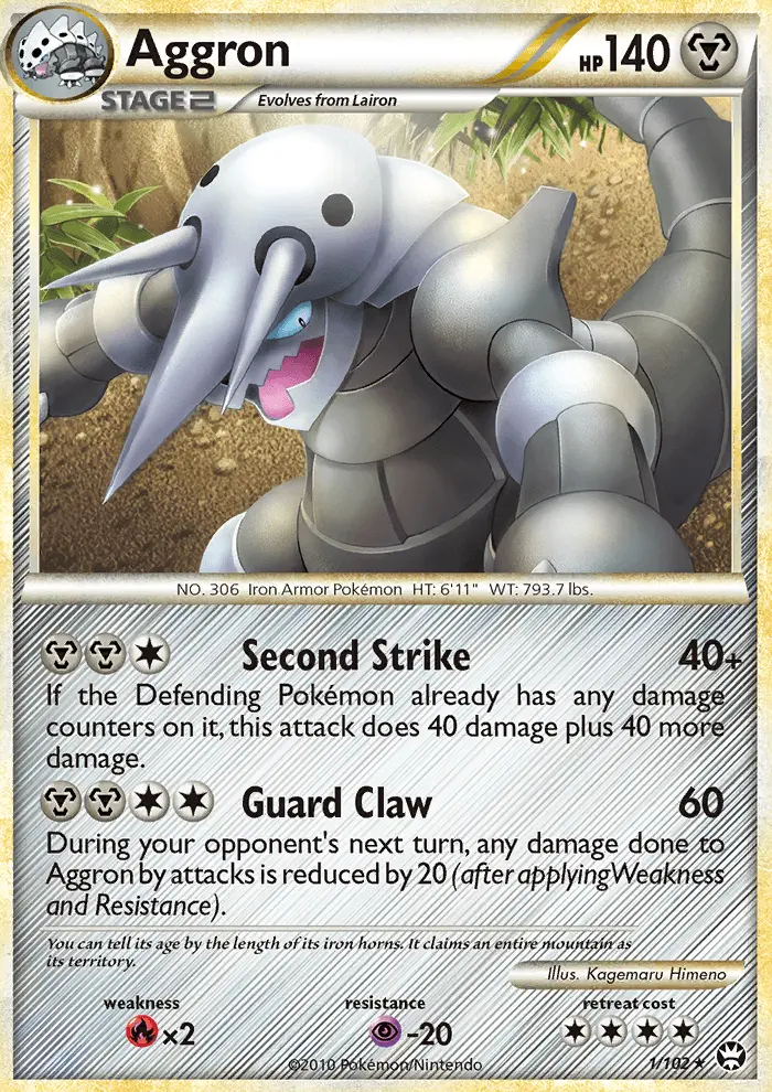 Aggron, Pokémon card