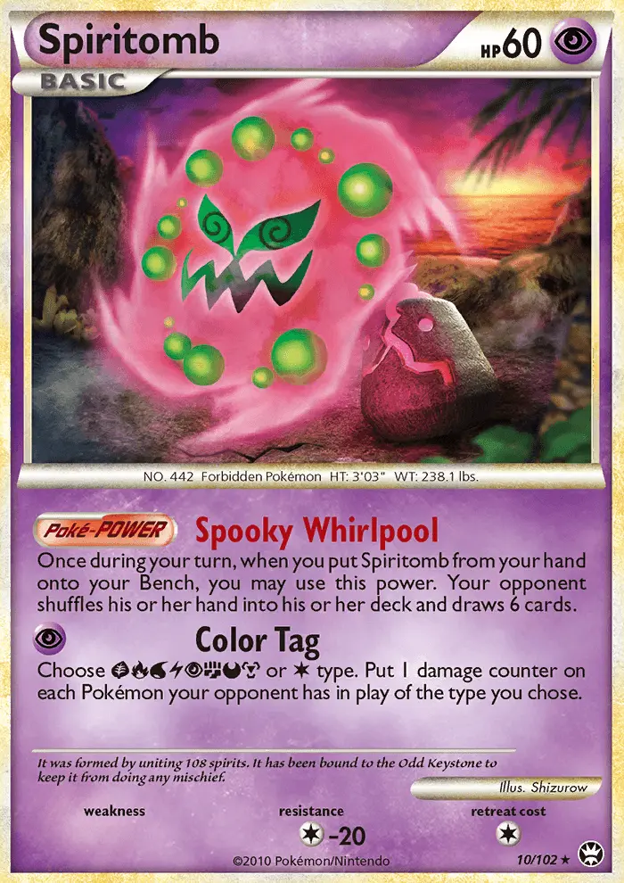 Spiritomb, Pokémon card