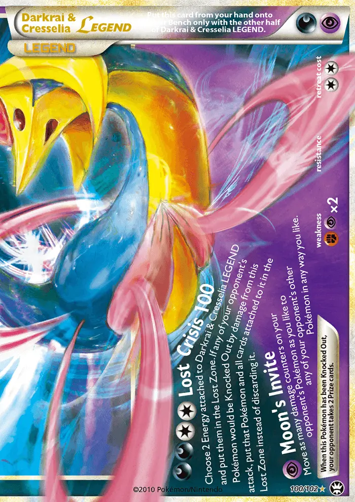 Darkrai & Cresselia LEGEND, Pokémon card