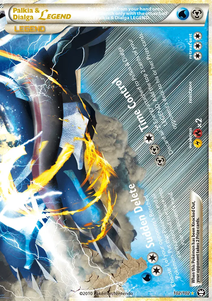 Palkia & Dialga LEGEND, Pokémon card
