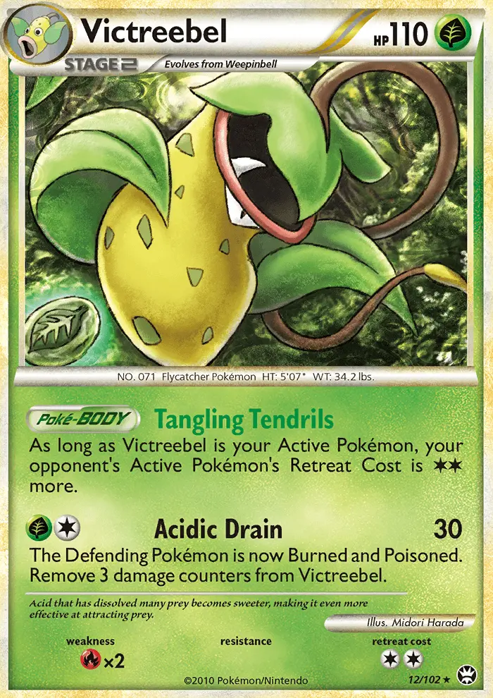 Victreebel, Pokémon card