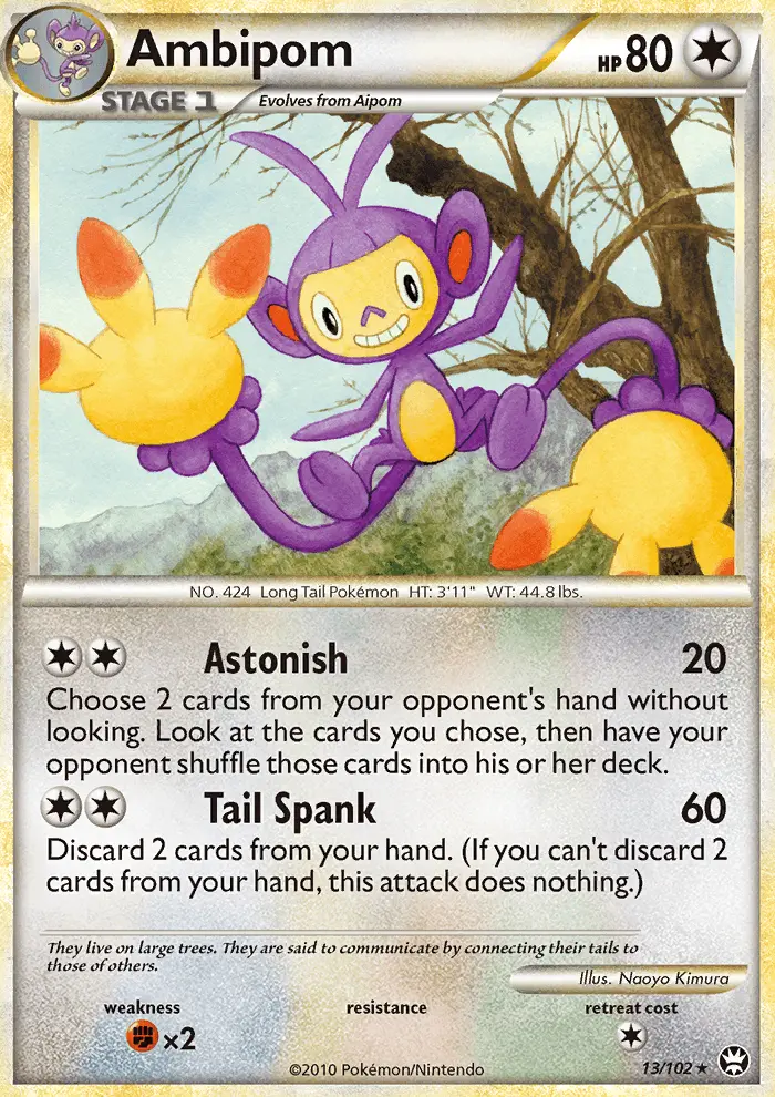 Ambipom, Pokémon card