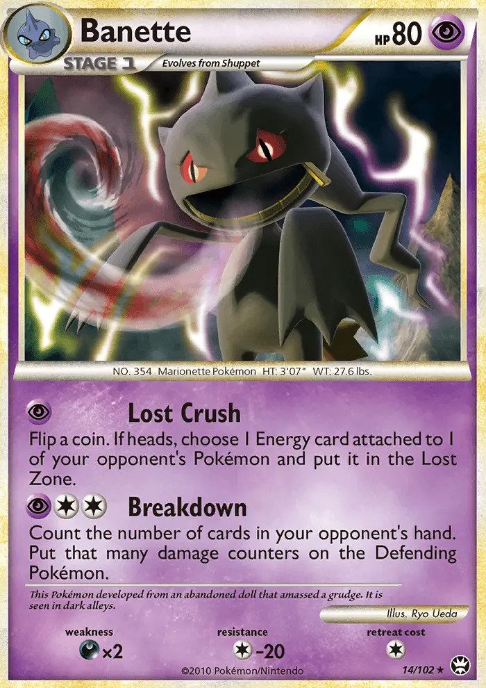 Banette, Pokémon card