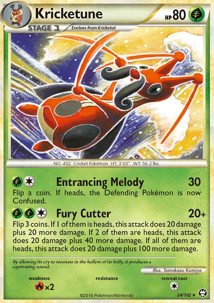 Kricketune, Pokémon card