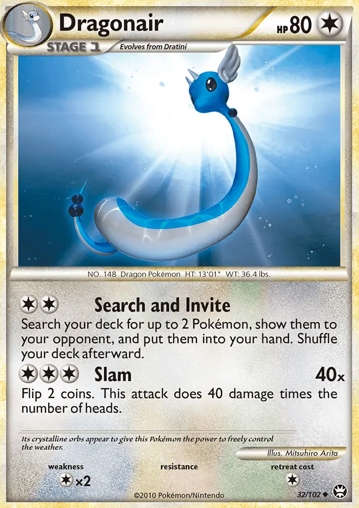 Dragonair, Pokémon card