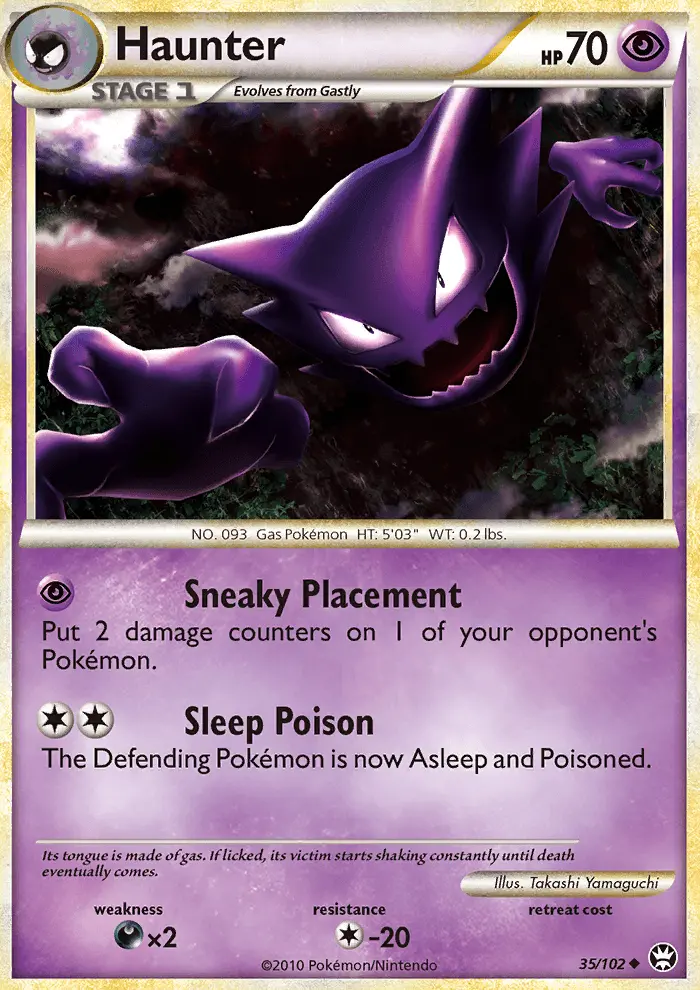 Haunter, Pokémon card