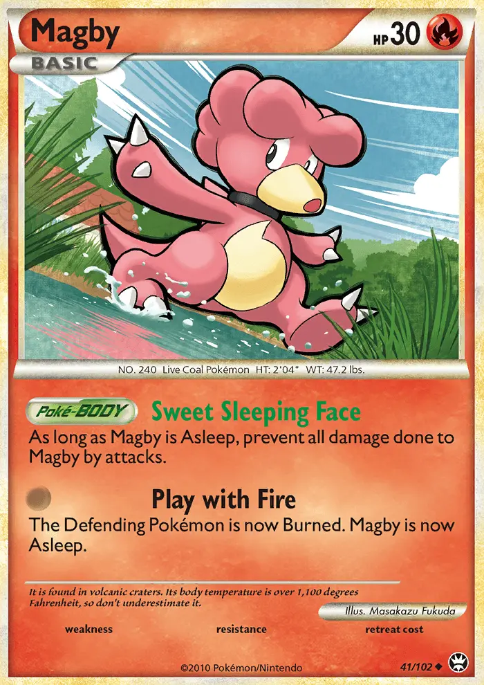 Magby, Pokémon card