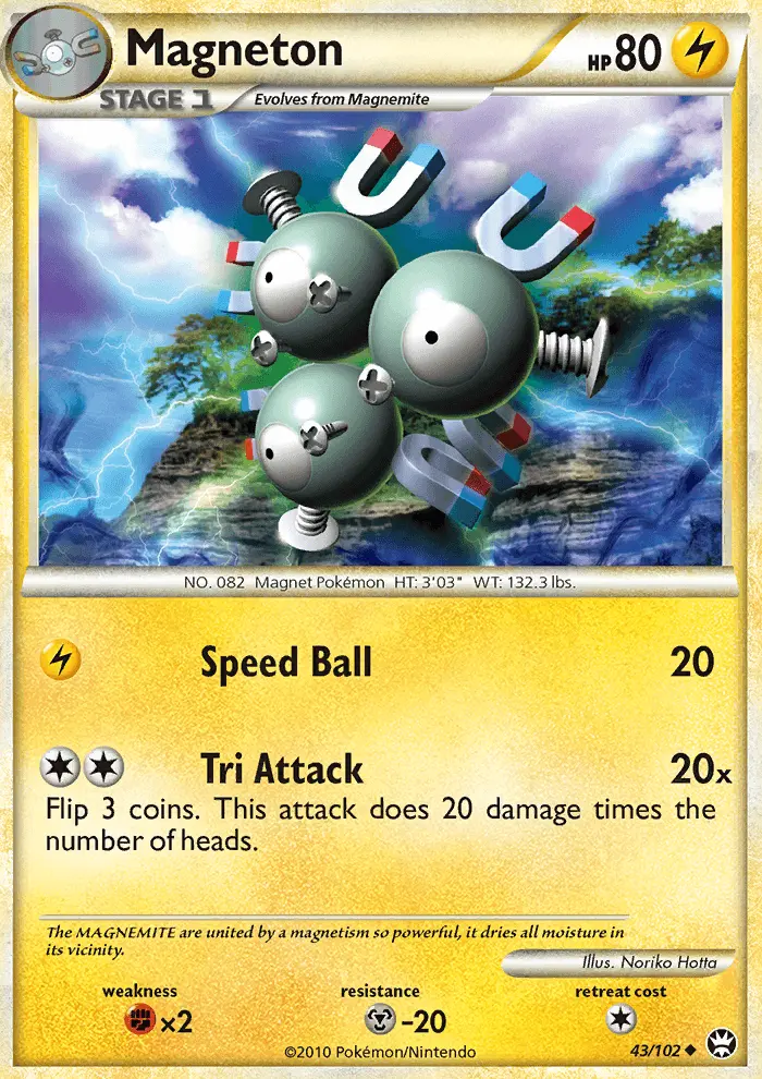Magneton, Pokémon card