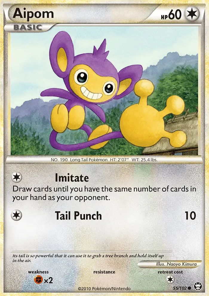 Aipom, Pokémon card