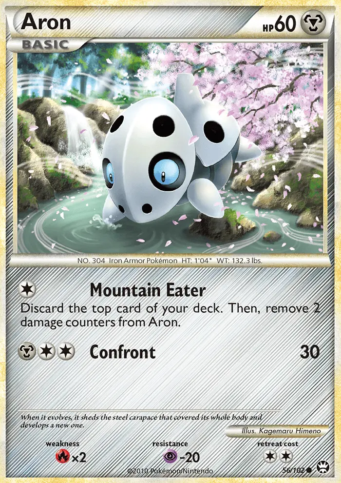 Aron, Pokémon card