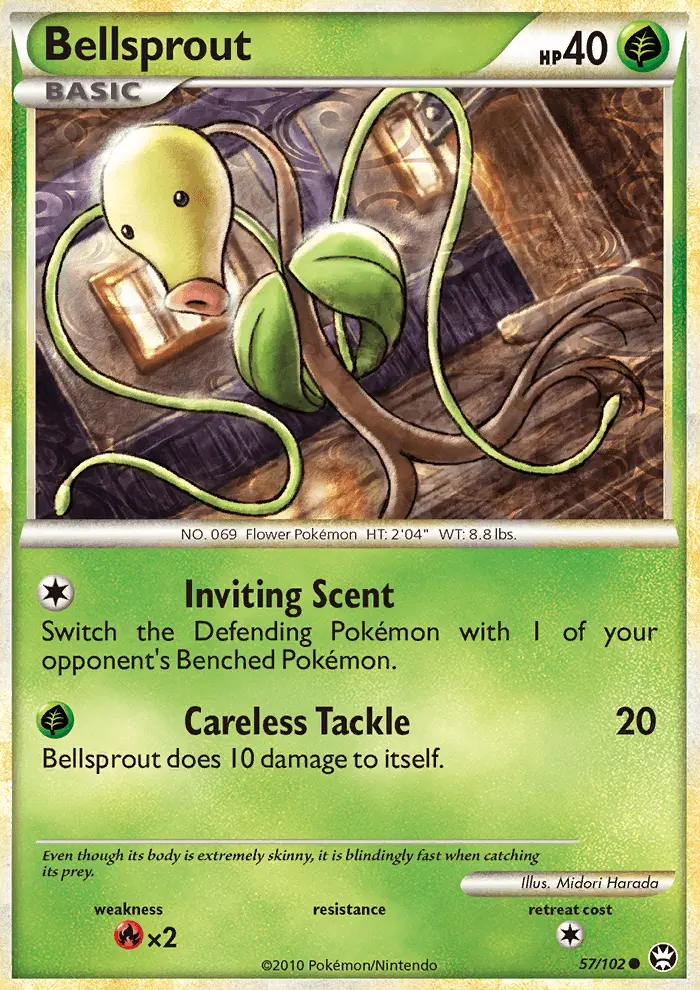 Bellsprout, Pokémon card