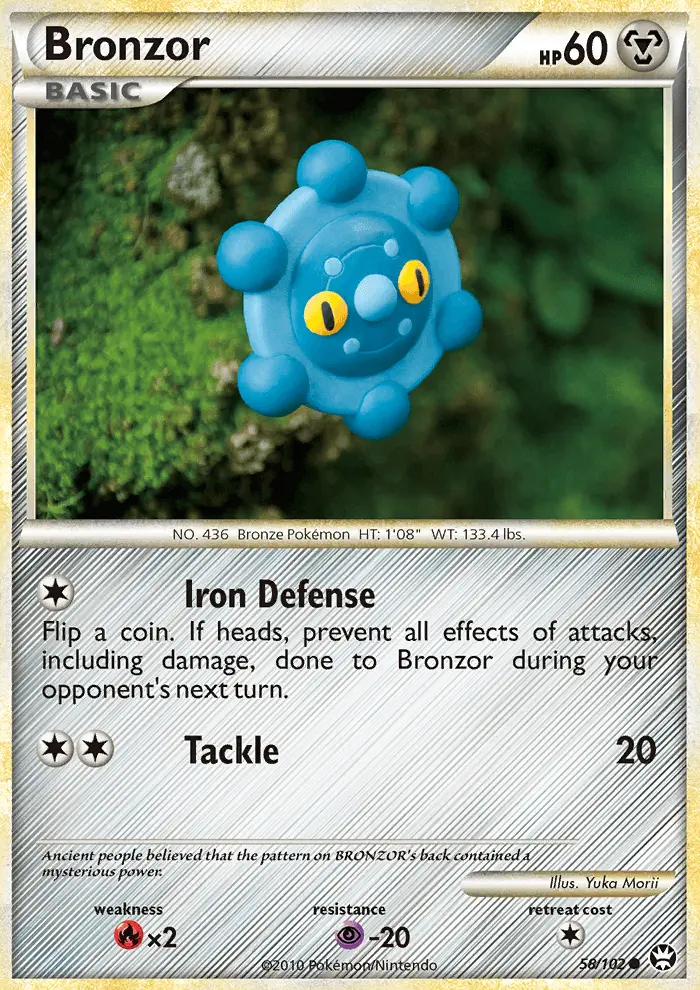 Bronzor, Pokémon card