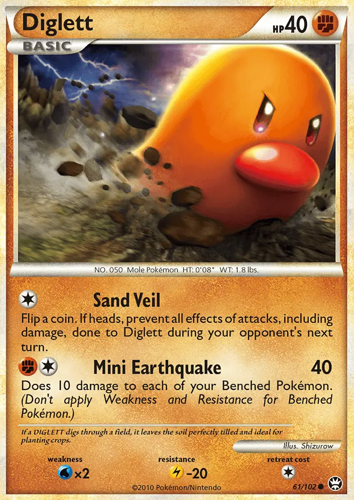 Diglett, Pokémon card