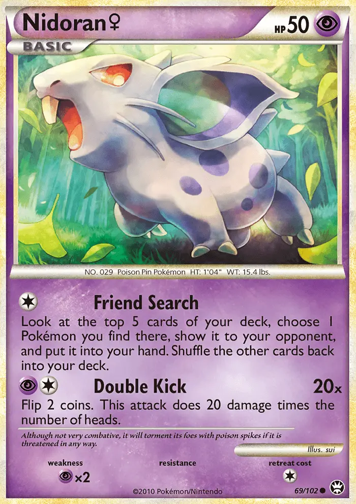 Nidoran♀, Pokémon card