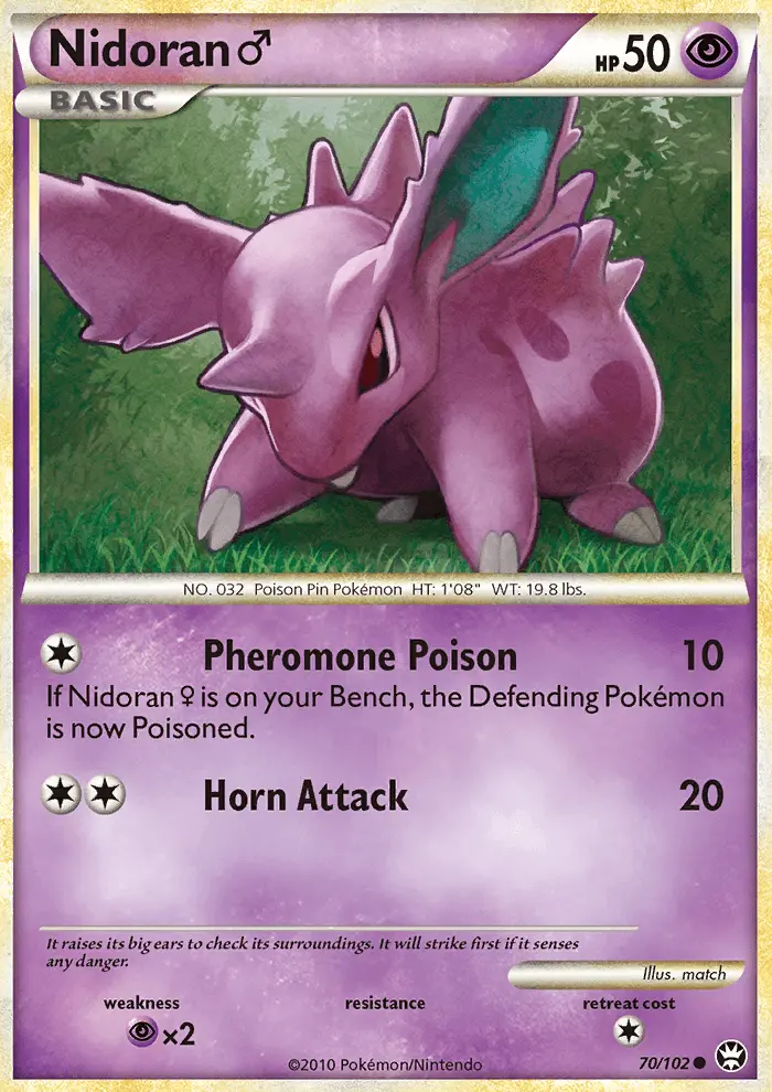 Nidoran♂, Pokémon card