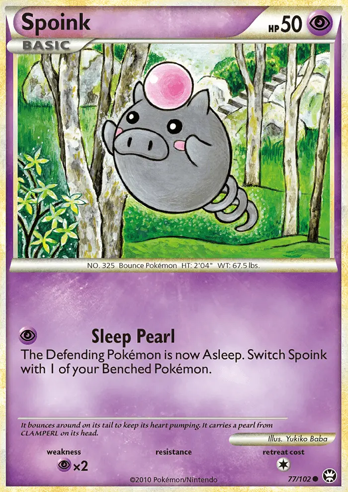 Spoink, Pokémon card
