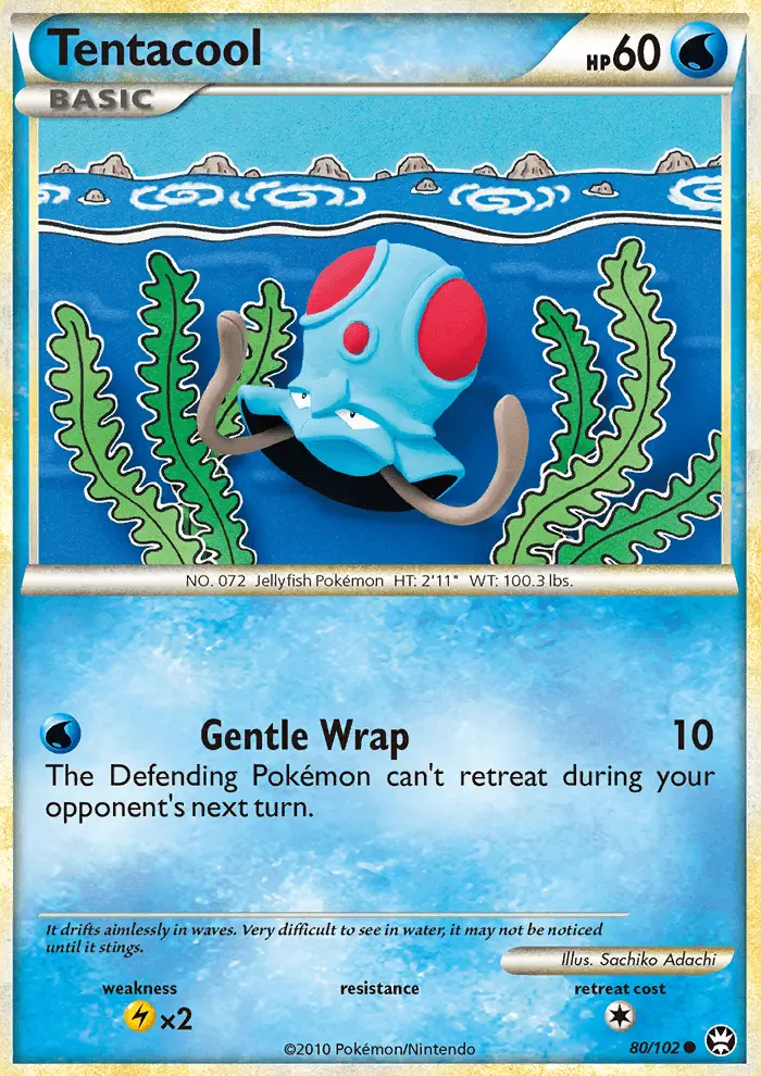 Tentacool, Pokémon card
