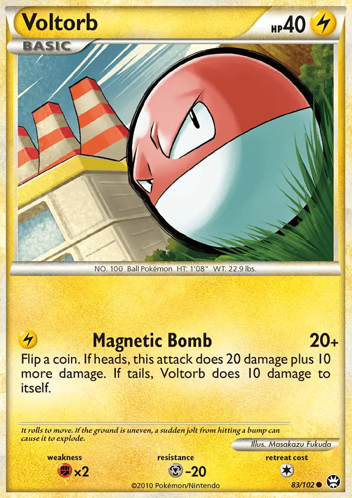 Voltorb, Pokémon card