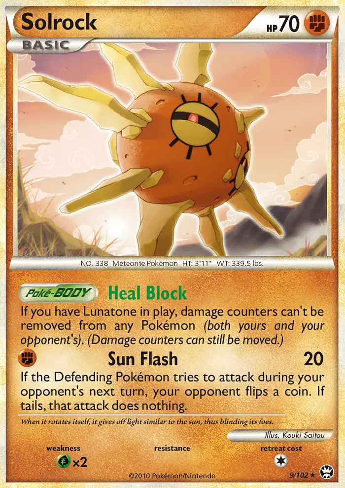 Solrock, Pokémon card