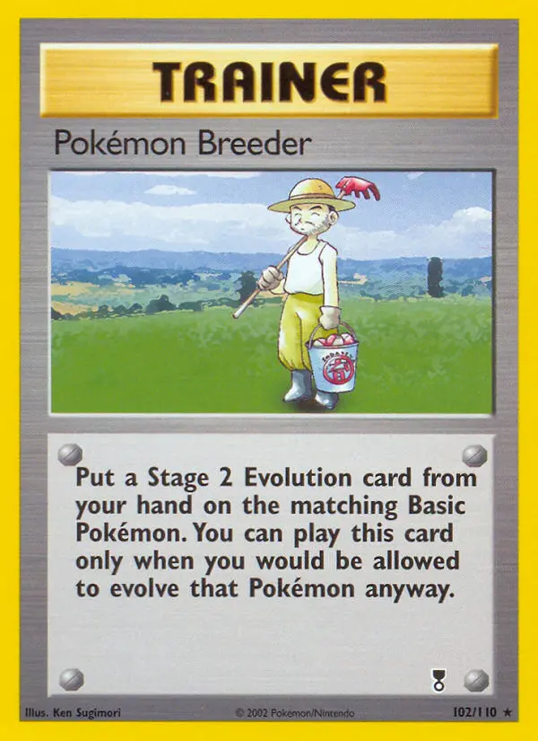Pokémon Breeder, Pokémon card