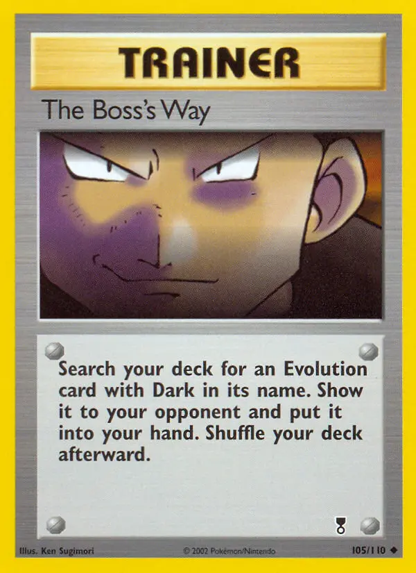 The Boss's Way, Pokémon card