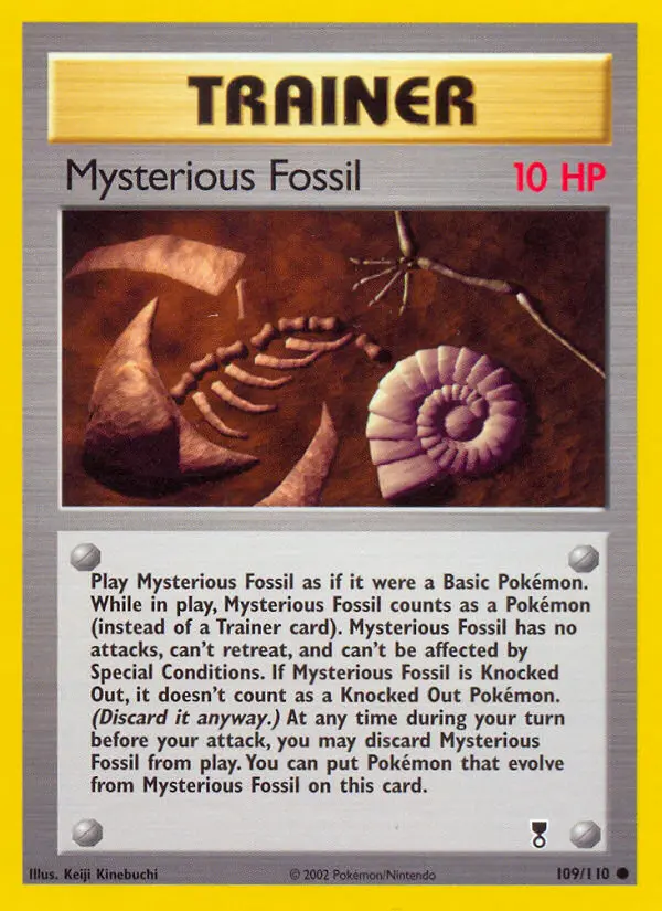 Mysterious Fossil, Pokémon card