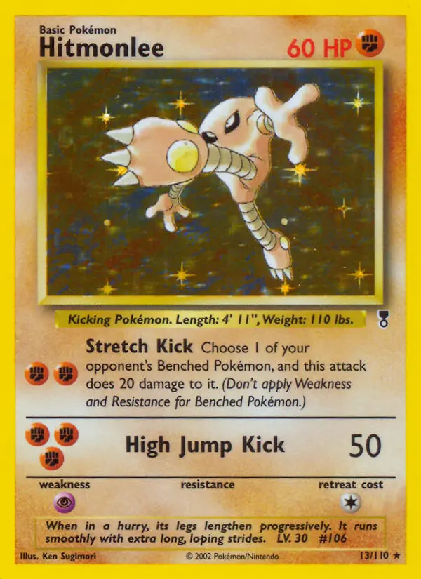 Hitmonlee, Pokémon card