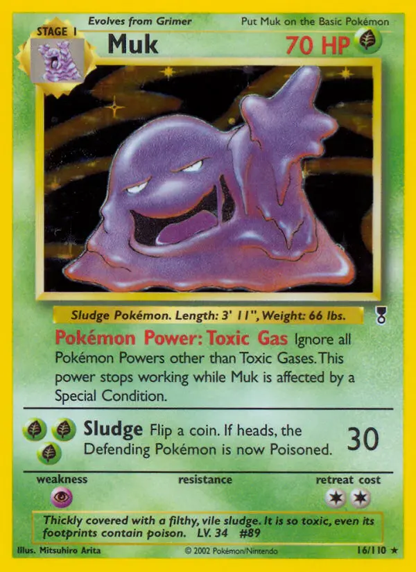 Muk, Pokémon card