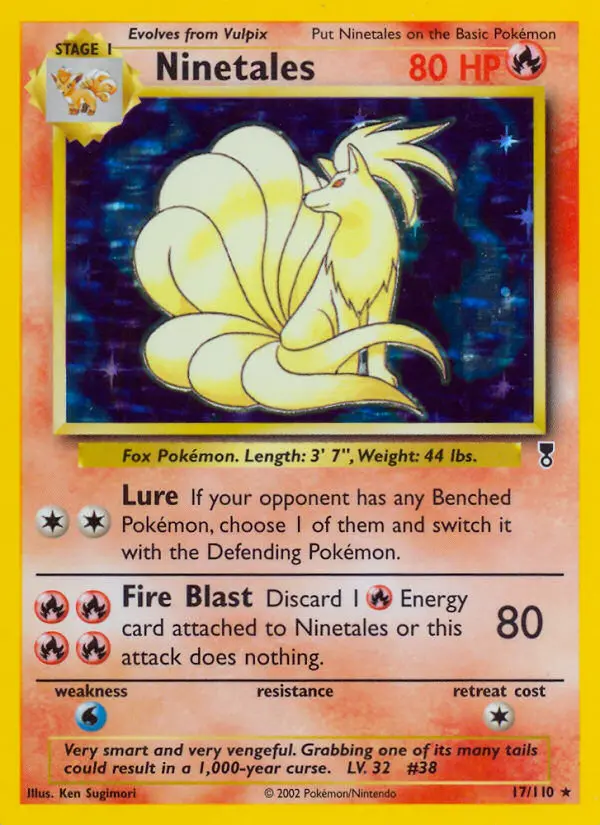 Ninetales, Pokémon card