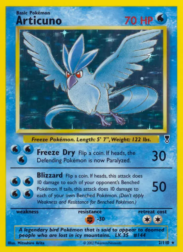 Articuno, Pokémon card