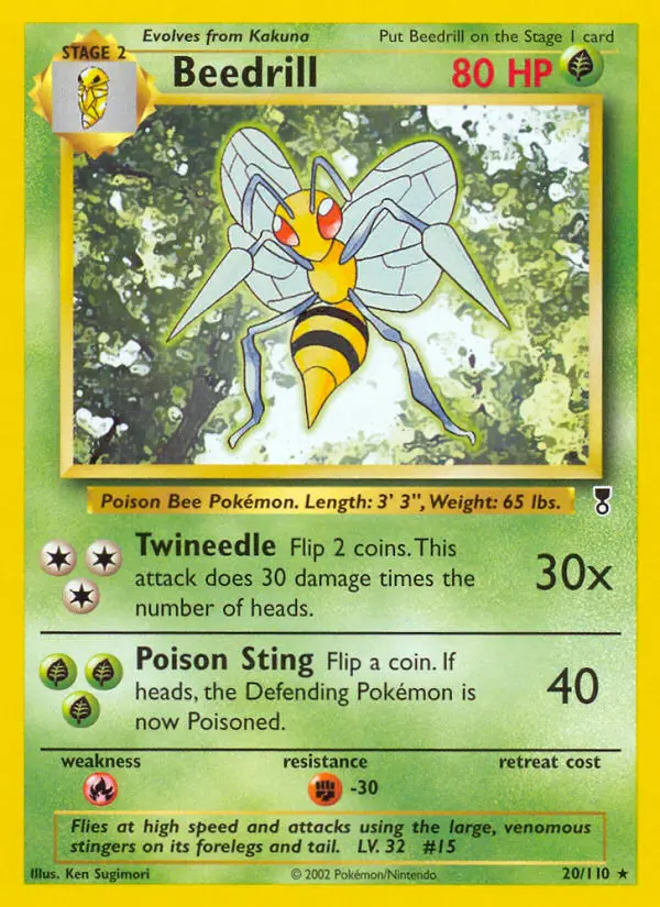 Beedrill, Pokémon card
