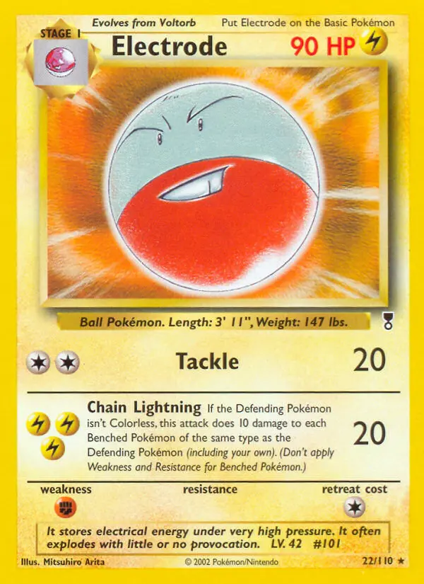 Electrode, Pokémon card