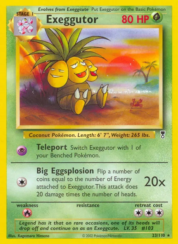 Exeggutor, Pokémon card
