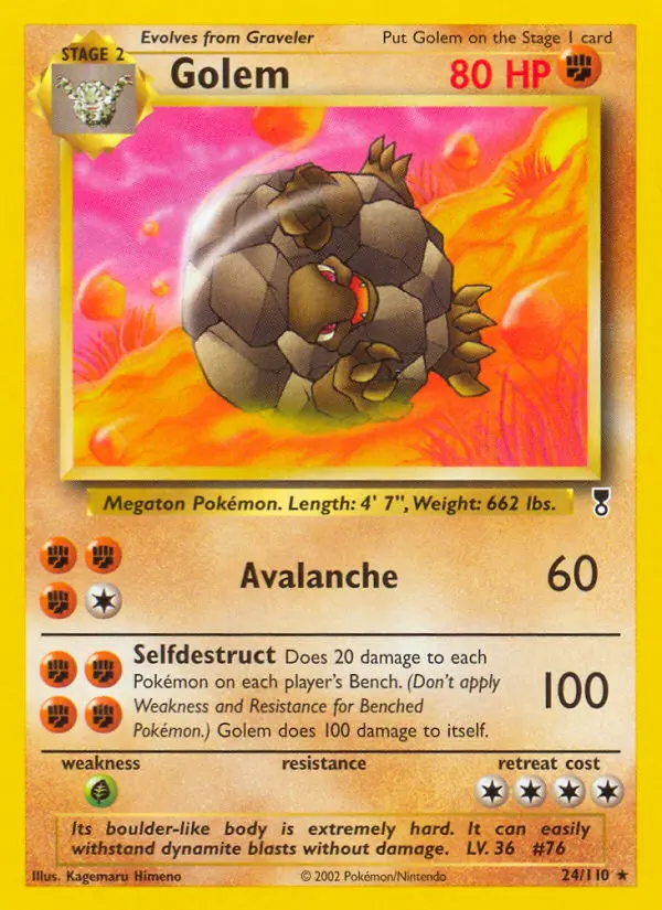 Golem, Pokémon card