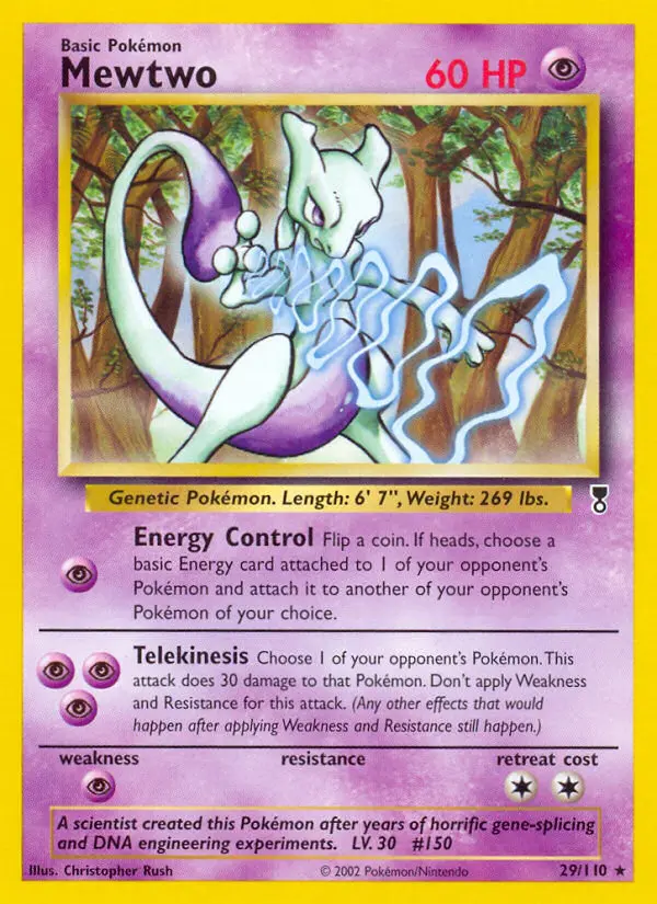 Mewtwo, Pokémon card