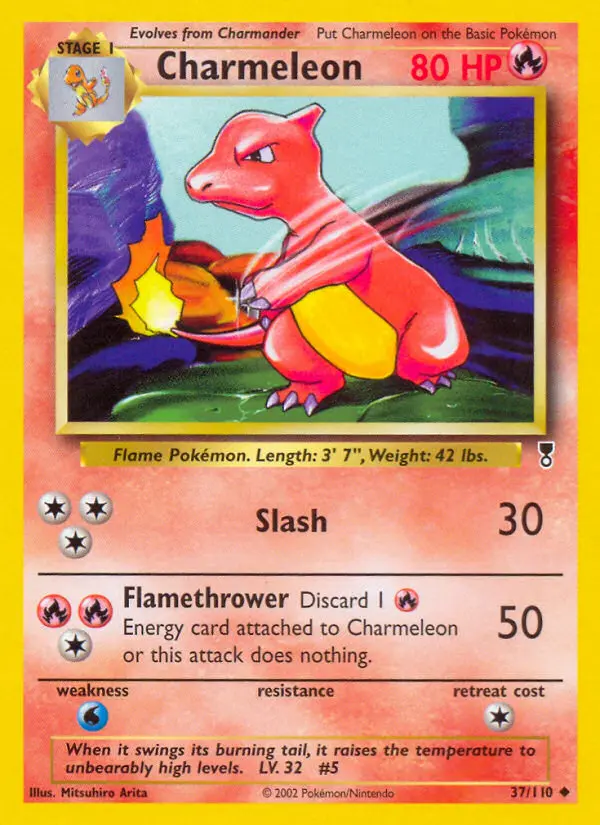 Charmeleon, Pokémon card